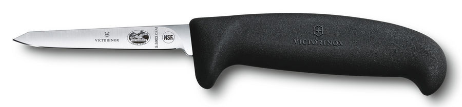 

Нож кухонный для птицы Victorinox Fibrox, лезвие 8 см (5.5903.08M), Черный