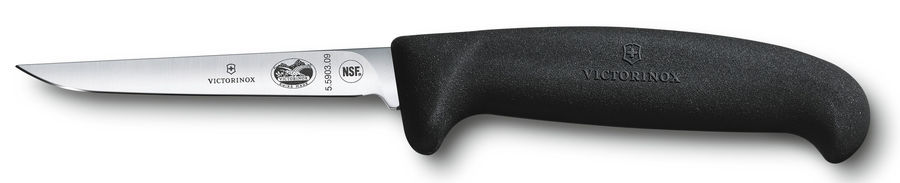 

Нож кухонный, разделочный для птицы Victorinox Fibrox, лезвие 9 см (5.5903.09), Черный