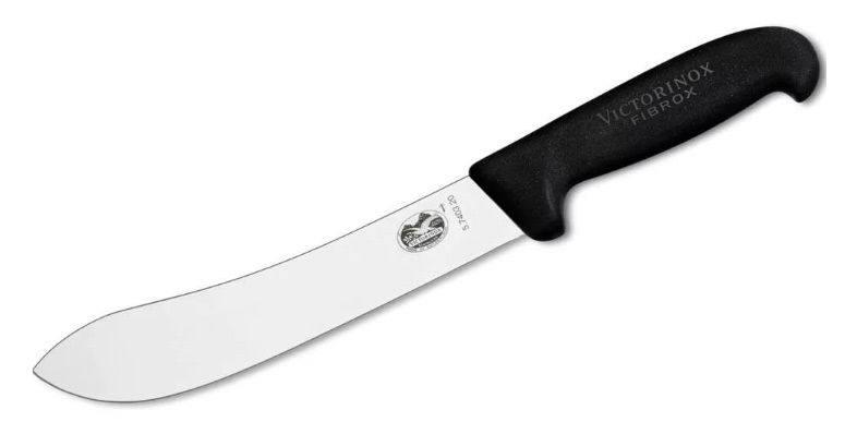 

Нож кухонный универсальный Victorinox Butchers Safety Nose, лезвие 20 см (5.7403.20L), Черный