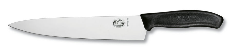 

Нож кухонный разделочный Victorinox Swiss Classic, лезвие 22 см (6.8003.22G), Черный