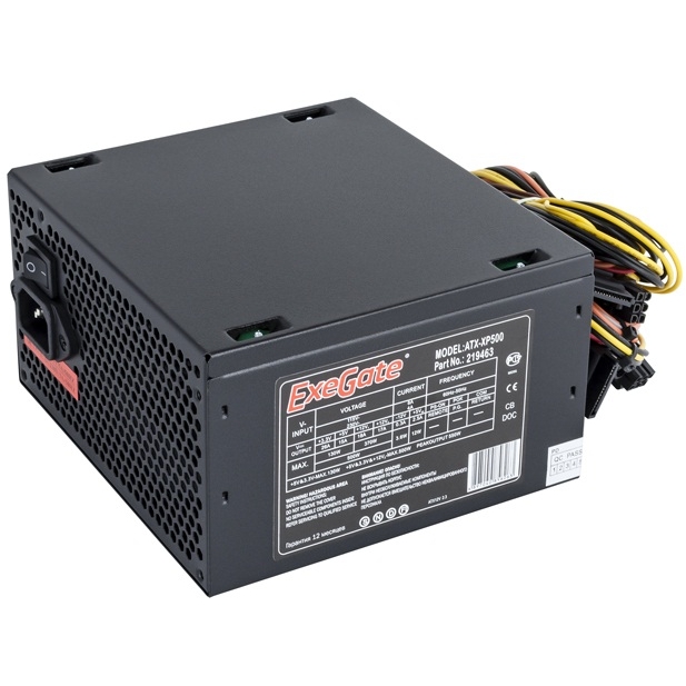 

Блок питания 500 Вт ATX Exegate XP500, 120 мм (EX219463RUS-PC), XP500