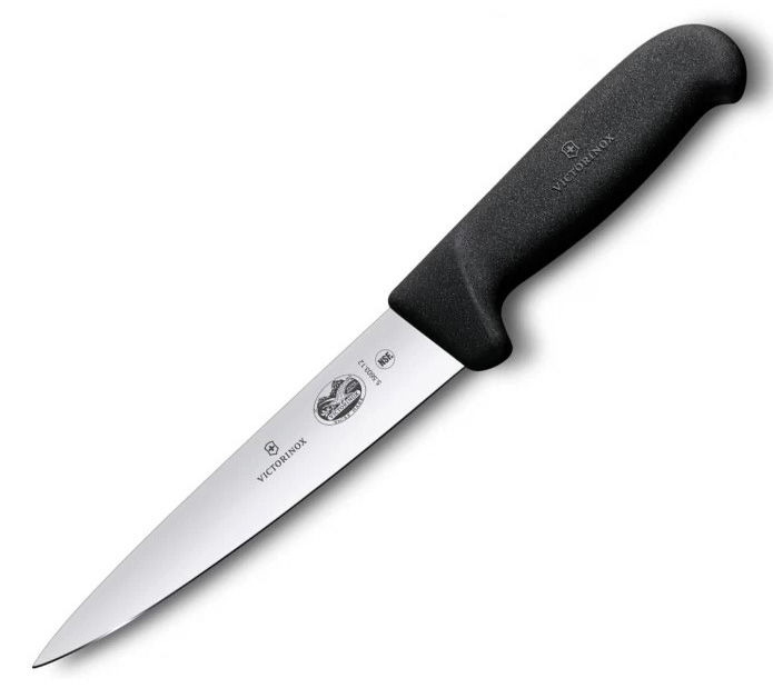 

Нож кухонный обвалочный Victorinox Fibrox, лезвие 12 см (5.5603.12), Черный