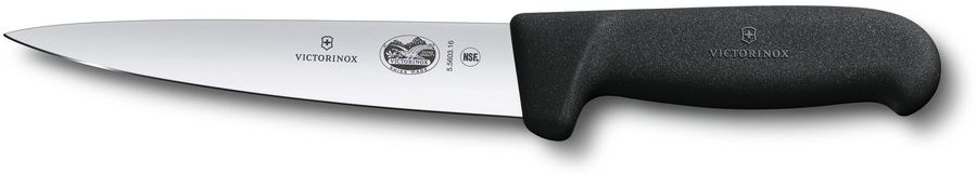 

Нож кухонный обвалочный Victorinox Fibrox, лезвие 16см (5.5603.16), Черный