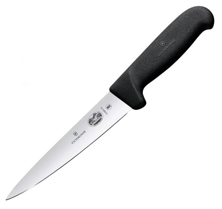 

Нож кухонный обвалочный Victorinox Fibrox, лезвие 18 см (5.5603.18), Черный