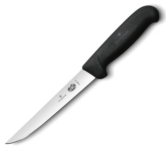 

Нож кухонный обвалочный Victorinox Fibrox, лезвие 15см (5.6003.15), Черный