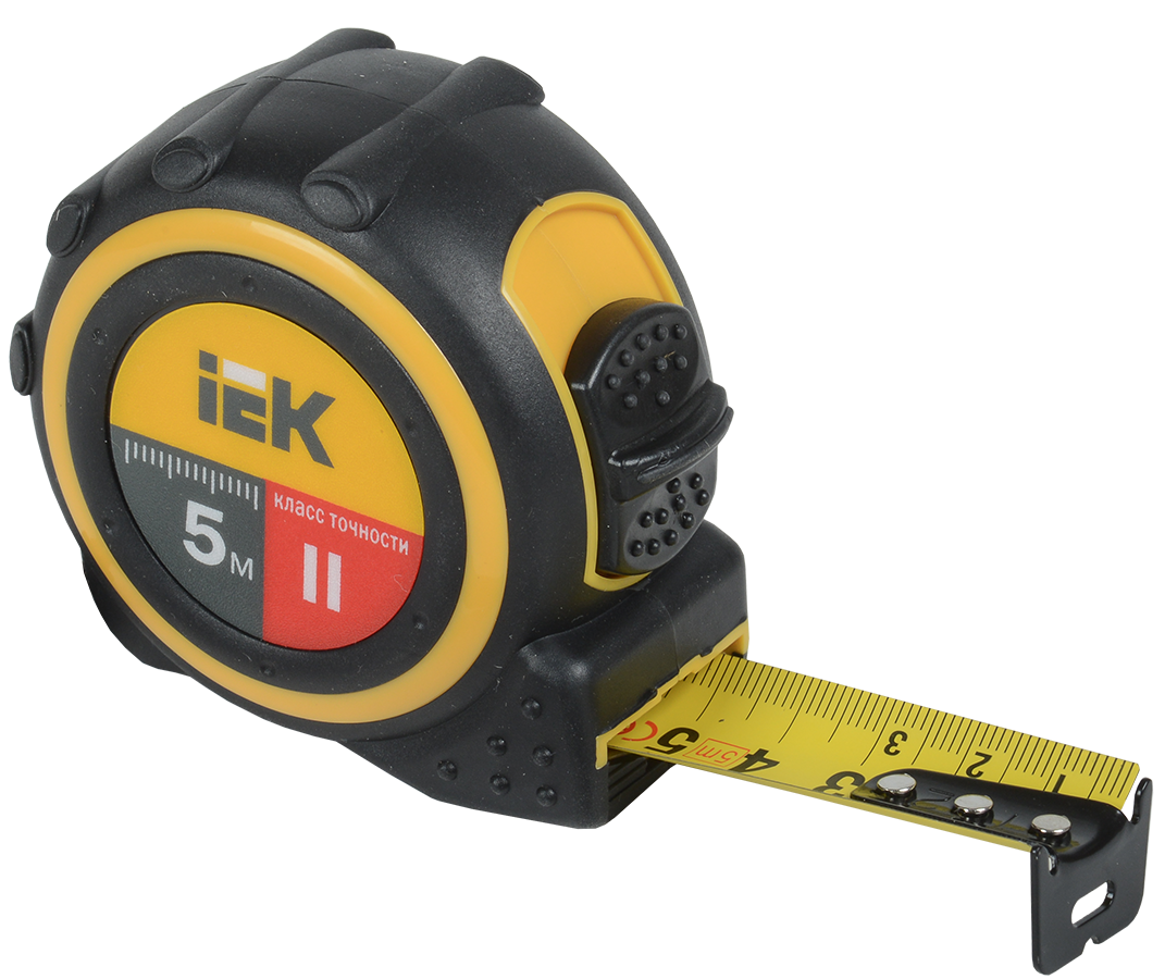 

Рулетка 5 м x 2.5 см, прорезиненный корпус, IEK UNIVERSAL (TIR10-1-005)