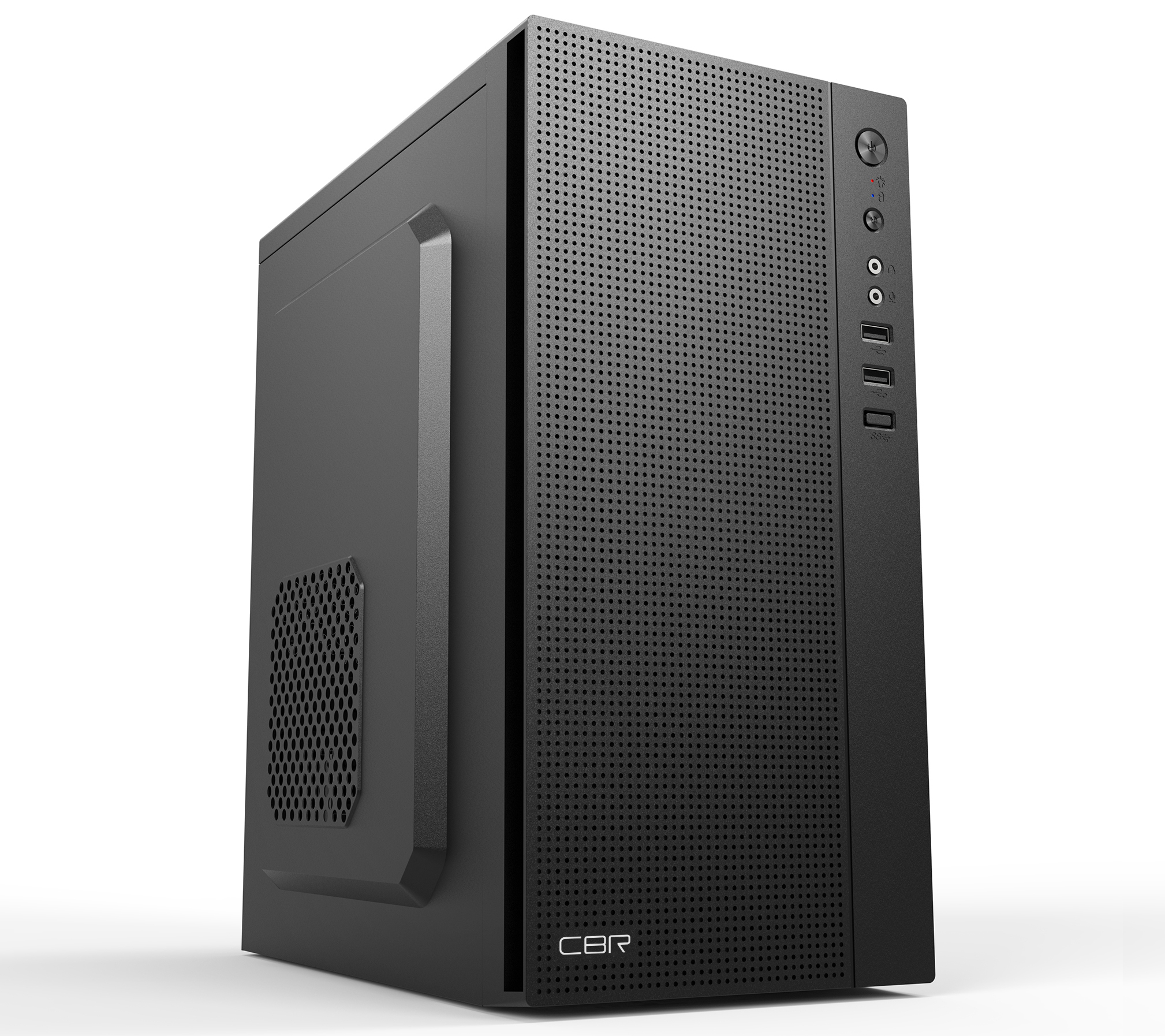 Корпус CBR MX08, Mini-Tower, без БП, черный
