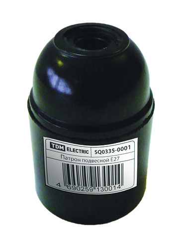 

Патрон карболитовый TDM для светодиодных/накаливания/энергосберегающих ламп, черный (SQ0335-0001)