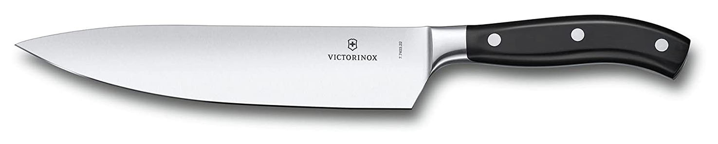 

Нож кухонный универсальный Victorinox, лезвие 22см (7.7403.22G), Черный