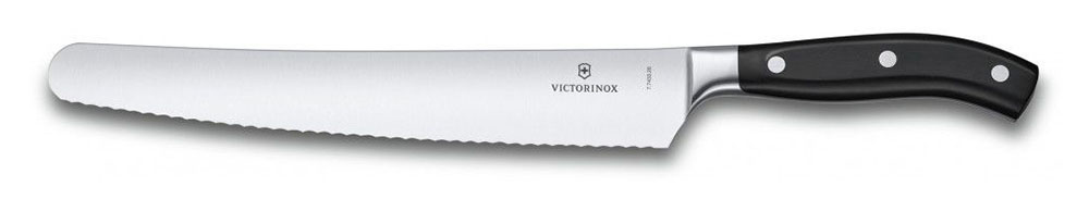 

Нож кухонный для хлеба Victorinox, лезвие 26 см (7.7433.26G), Черный