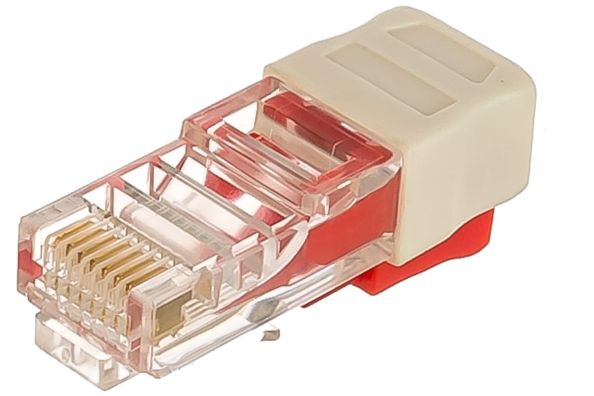 Заглушка NIKOMAX для порта RJ45 с замком, красный (NMC-RJ-LOCK-RD)