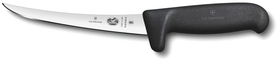 

Нож кухонный обвалочный Victorinox Fibrox, лезвие 15см (5.6613.15M), Черный