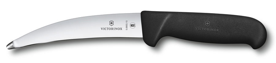 

Нож кухонный универсальный Victorinox Fibrox, лезвие 15 см (5.6903.15), Черный