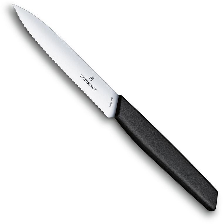 

Нож кухонный универсальный Victorinox Swiss Modern, лезвие 10см (6.9003.10W), Черный