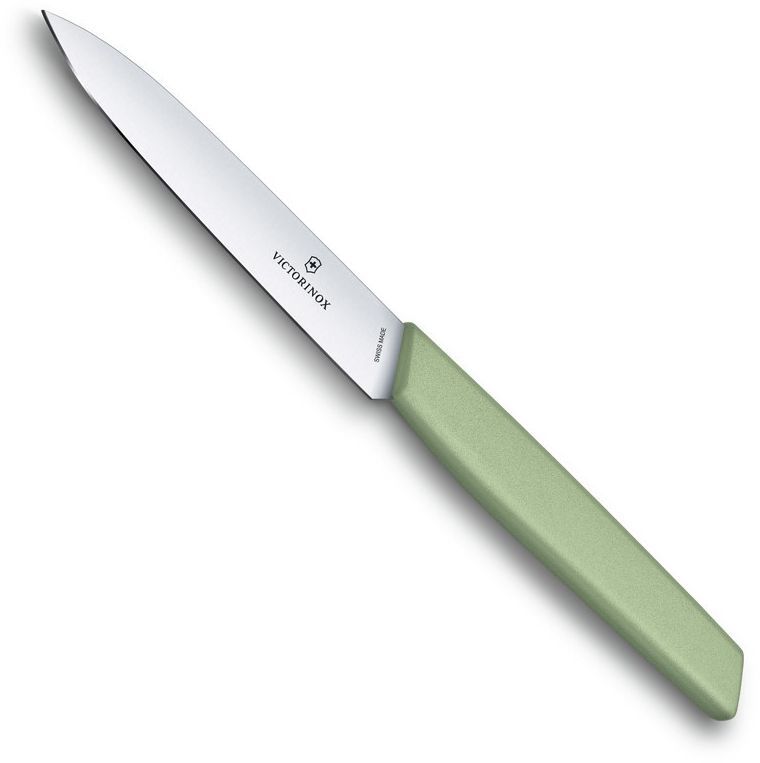 

Нож кухонный универсальный Victorinox Swiss Modern, лезвие 10 см (6.9006.1042), Зеленый