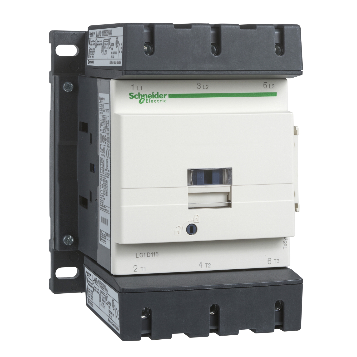 

Контактор 115A 220В, AC, 1НО + 1НЗ, SCHNEIDER ELECTRIC TeSys Deca LC1D (LC1D115M7), LC1D