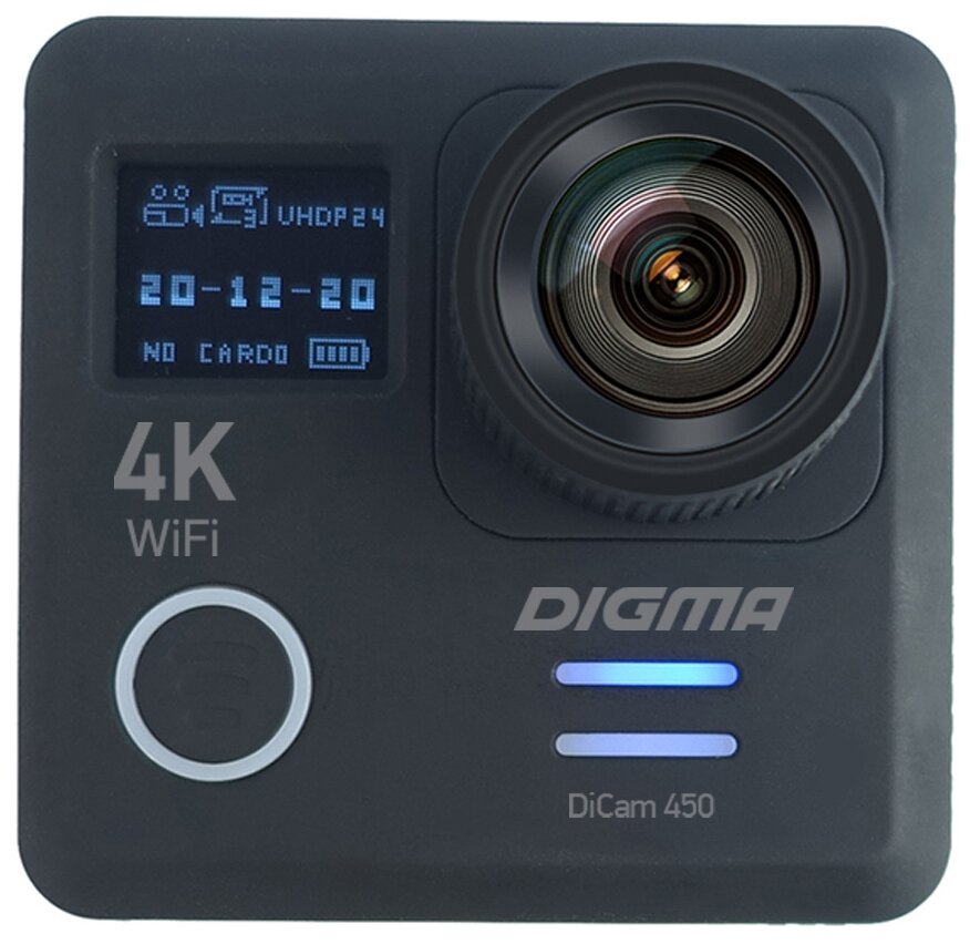 

Экшн-камера Digma DiCam, 20MP, 3840x2160, USB, черный (DC450), DiCam