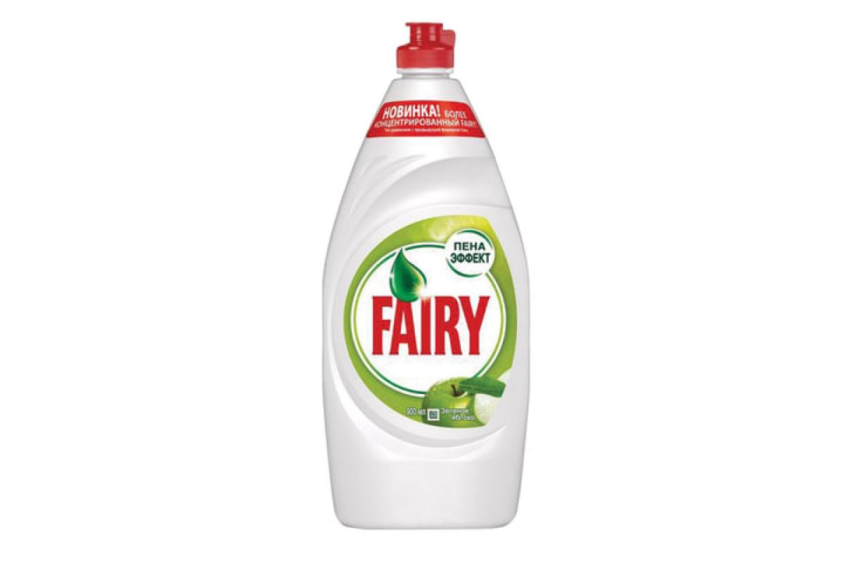 

Средство для мытья посуды FAIRY, 900мл, жидкость, Зеленое яблоко (603745)
