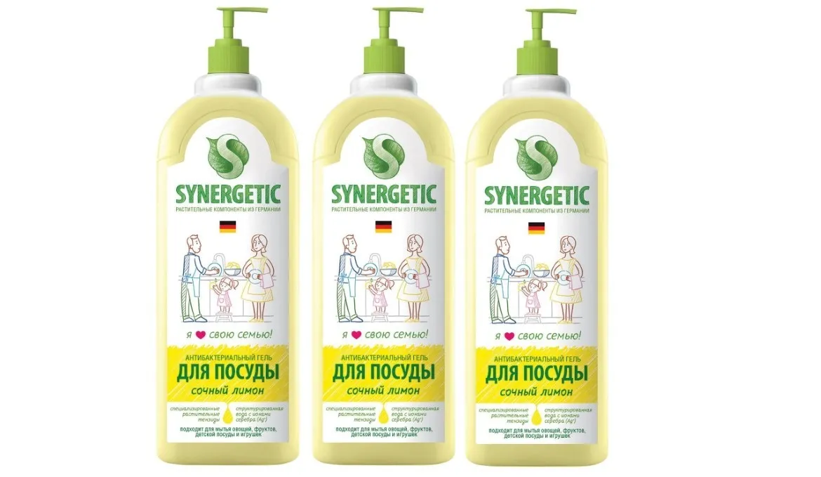 

Средство для мытья посуды SYNERGETIC , 1л, жидкость, Лимон (103101), 0