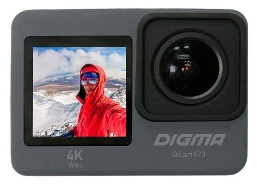 Экшн-камера Digma DiCam 870, 3840x2160