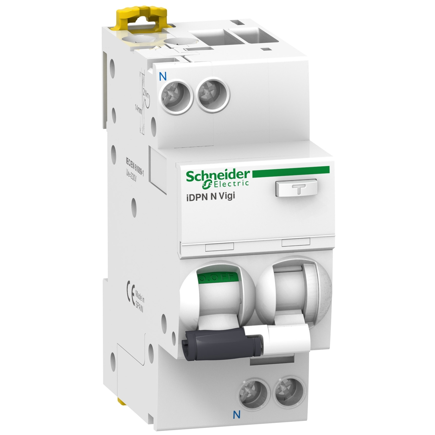 

Выключатель автоматический дифференциального тока Schneider Electric Acti 9 IDPN N Vigi, 1P+N, C, 10А, AC/30мА, электромеханический (A9D31610), IDPN N Vigi