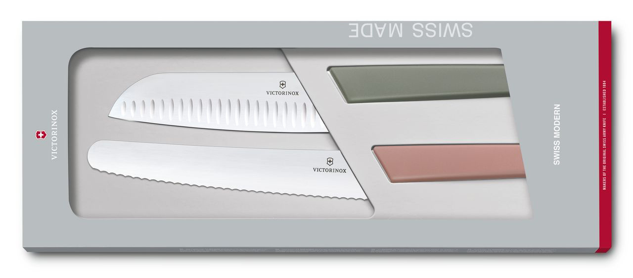 

Набор ножей Victorinox Swiss Modern 6.9096.22G, 2 шт., ассорти (1393241), 6.9096.22G