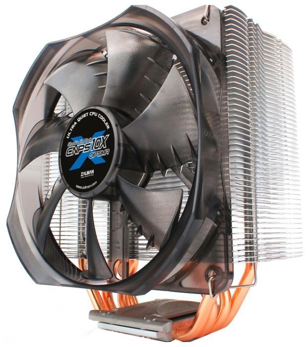 

Кулер для процессора Zalman CNPS10X Optima 2011 для Socket 775/115x/1200/1356/1366/2011/2011-3/AM2/AM2+/AM3/AM3+/FM1/FM2/FM2+, 120мм, 1700rpm, 28 дБ, 140W, 4-pin PWM, Al+Cu, CNPS10X Optima 2011