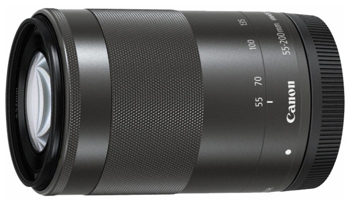 Объектив Canon EF-M 55-200mm f/4.5-6.3 IS STM, телеобъектив, Серебристый (1122C005)