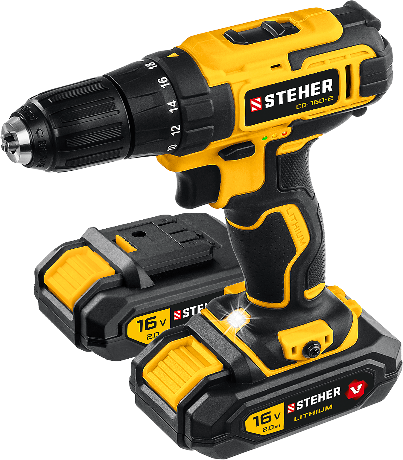Дрель-шуруповерт Steher CD-160-2