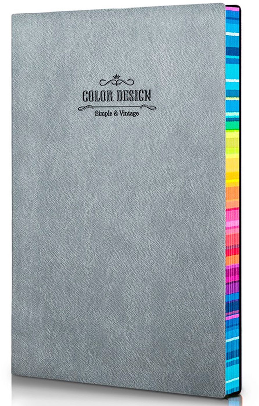

Блокнот Deli, A5, линейка, 112 листов, серый (3183GREY)