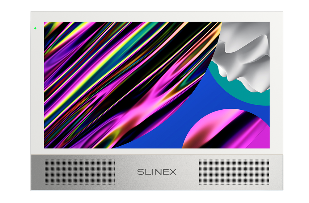 

Видеодомофон Slinex Sonik 10, 10" 1024x600, поддержка панелей: 2 шт., поддержка камер: 2 шт., белый/серебристый + сменная панель «Золотой песок» (Sonik 10 (White+Silver)), Sonik 10