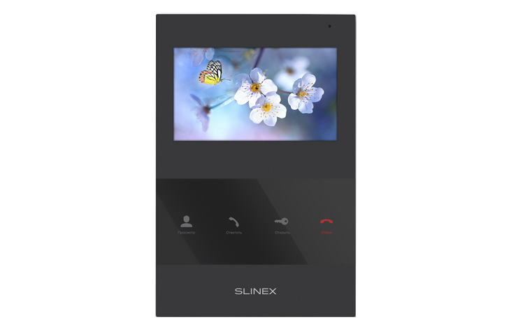 

Видеодомофон Slinex SQ-04, 4.3" 480x272, поддержка панелей: 2 шт., поддержка камер: 1 шт., черный (SQ-04 (Black)), SQ-04