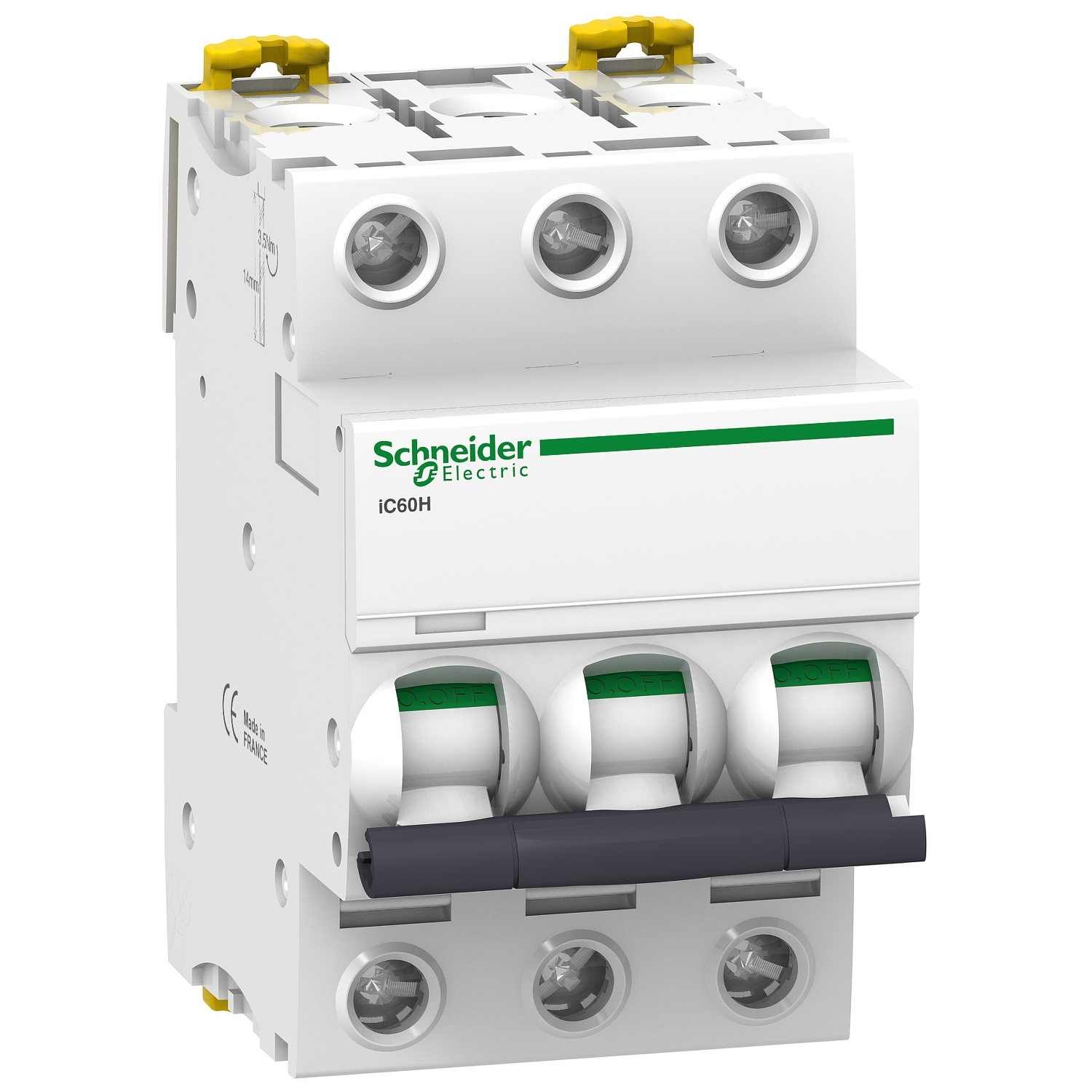 

Выключатель автоматический Schneider Electric iC60H Acti9 четырехполюсный (4P/4П) 25A C 10кА (A9F89325), iC60H