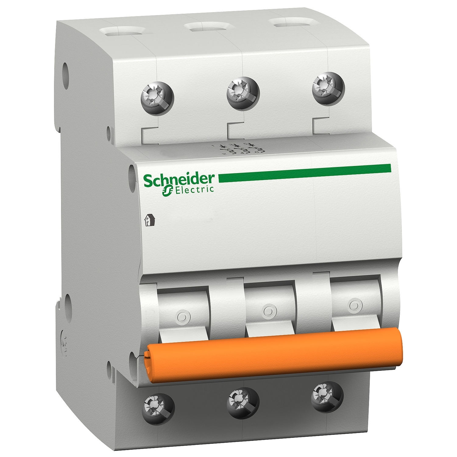 

Выключатель автоматический Schneider Electric ВА63 Домовой трехполюсный (3P/3П) 40A C 4.5кА (11227), ВА63