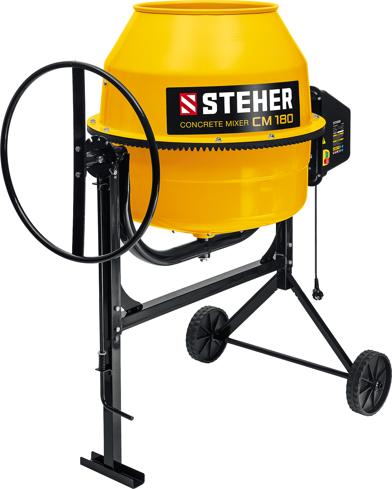 Бетоносмеситель STEHER CM-180, 700 Вт, объем 180 л