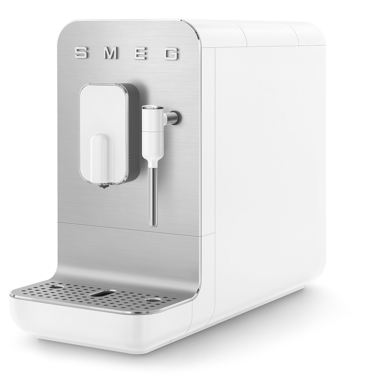 

Кофеварка автоматическая SMEG 50's Style BCC02WHMEU, зерновой, 1.4л, ручной капучинатор, белый, 1350Вт, BCC02WHMEU