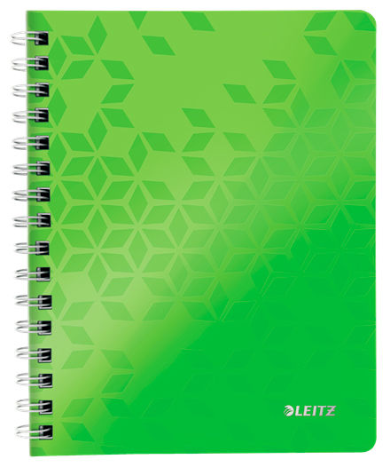 Блокнот LEITZ WOW, A5, клетка, 80 листов, зеленый (46410054)