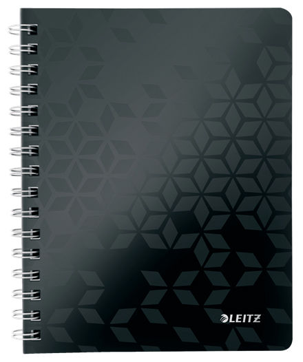 

Блокнот LEITZ WOW, A5, клетка, 80 листов, черный (46410095)