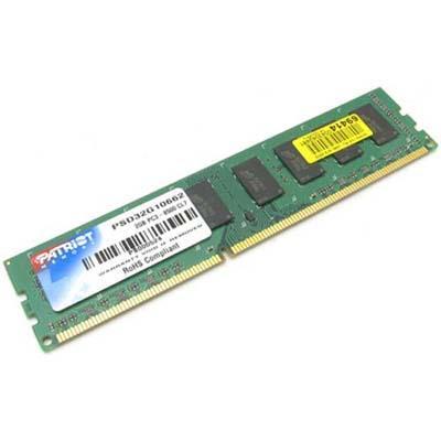 Память DDR3 DIMM 2Gb, 1333MHz Patriot Memory (PSD32G133381)
