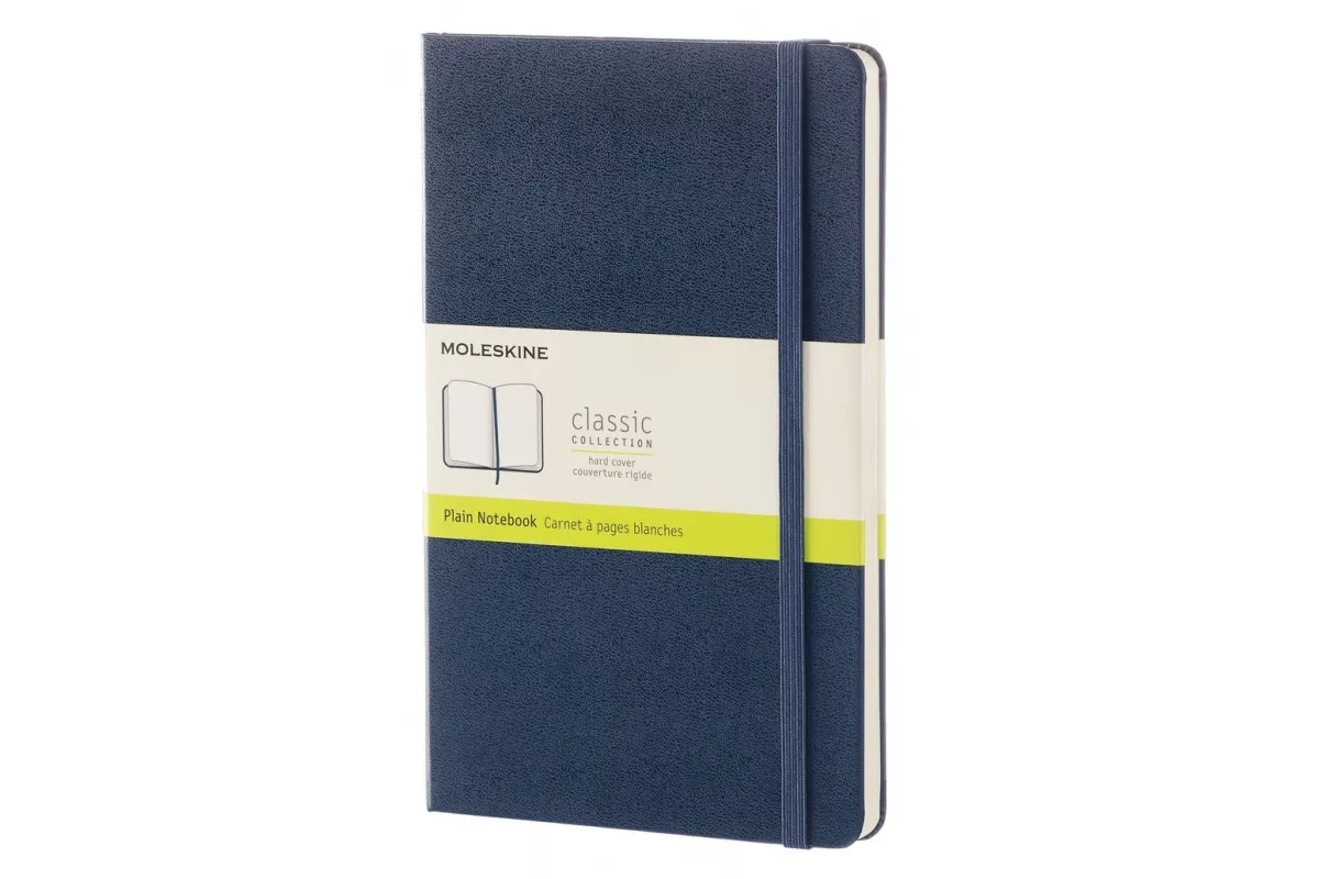

Блокнот Moleskine CLASSIC, 130х210мм, без линовки, 120 листов, синий (QP062B20)