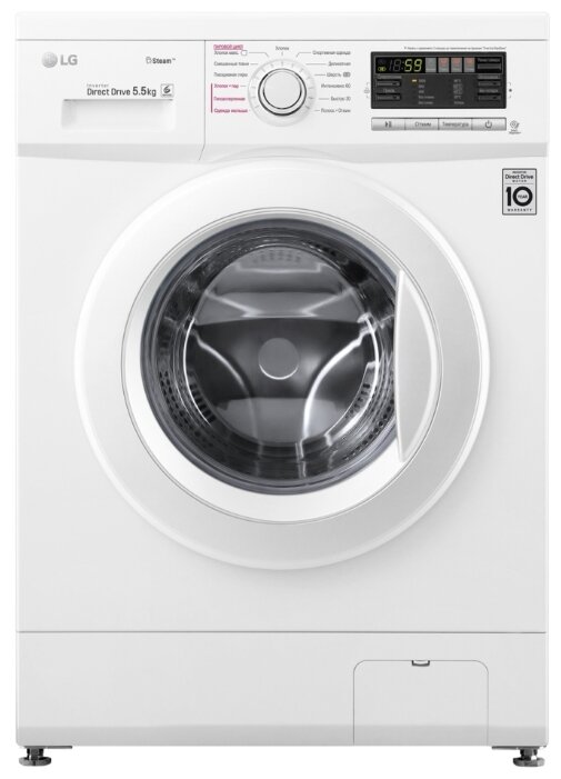 

Стиральная машина LG Smart F1096MDS0, 5.5кг, до 1000 об/мин, белый (F1096MDS0), F1096MDS0