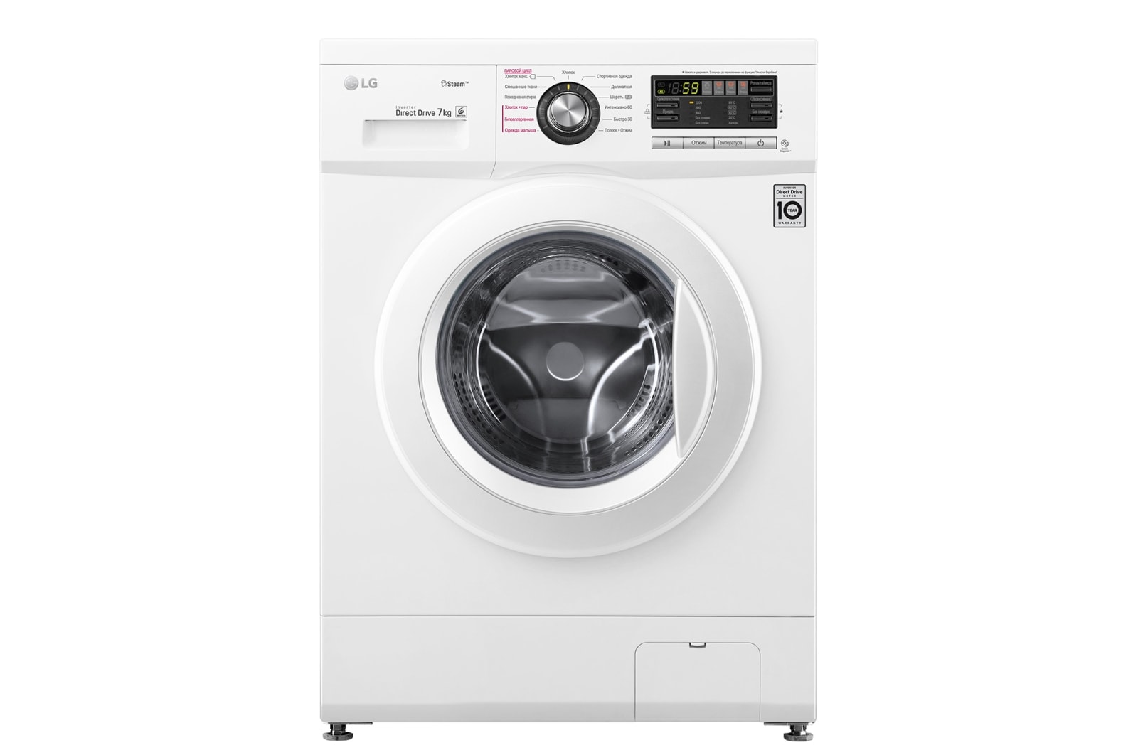 

Стиральная машина LG F1296HDS0, 7кг, 1200 об/мин, белый (F1296HDS0), F1296HDS0