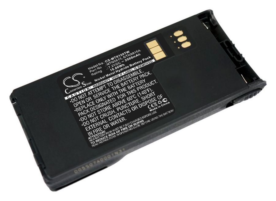 

Аккумулятор CameronSino CS-MTX150TW для Motorola MT1500/PR1500/XTS1500/XTS2500, Ni-Mh, 2500mAh, 7.5V (P113.00084), CS-MTX150TW