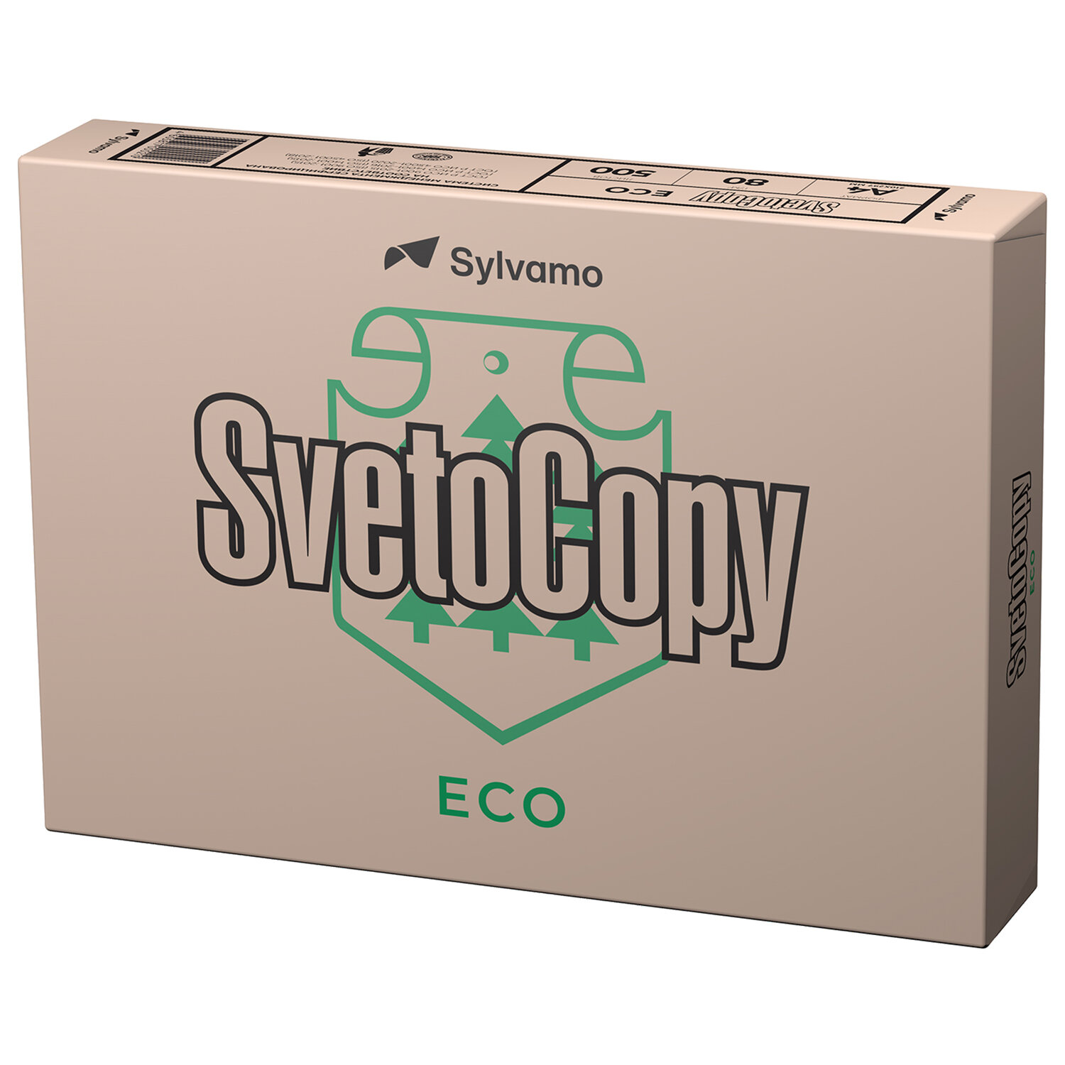 Бумага A4 80 г/м² 500 листов, 60% CIE, слоновая кость SvetoCopy ECO (1721832)