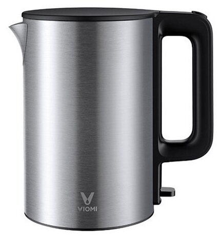 

Чайник электрический Viomi Mechanical Kettle 1.5л. 1.8 кВт, металл/пластик, серебристый/черный (V-MK151B), Mechanical Kettle
