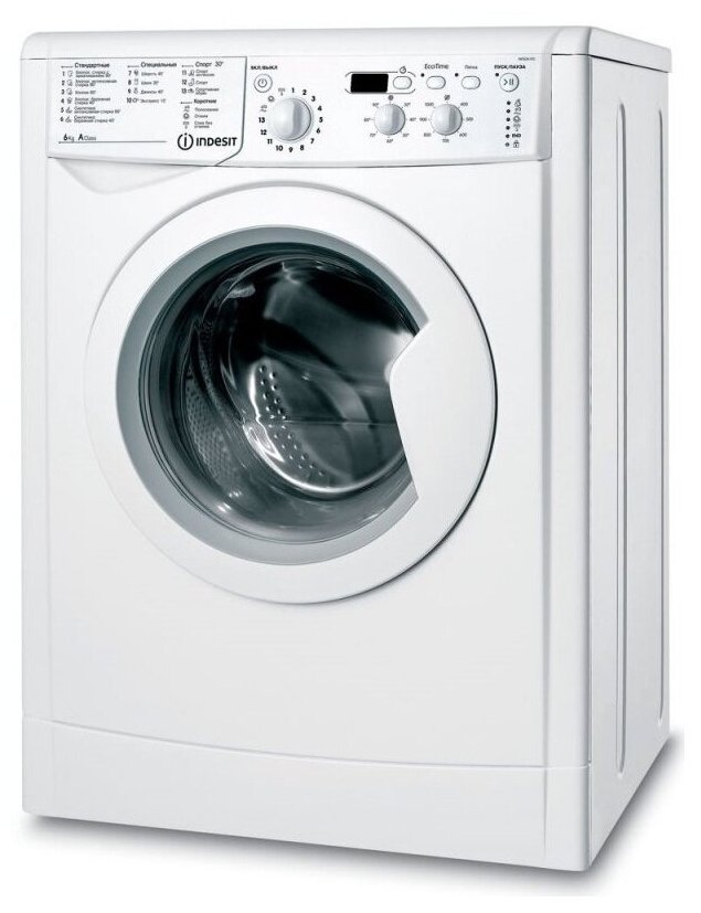 

Стиральная машина Indesit 6105CISL IWSD, 6кг, до 800 об/мин, белый, IWSD