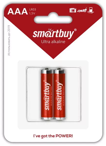 

Батарея Smartbuy Ultra Alkaline, AAA (LR03/24А), 1.5V, 1шт.(отгрузка кратно 2) (SBBA-3A02B)