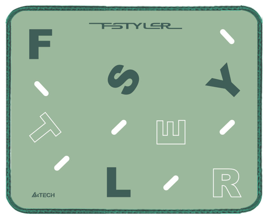 

Коврик для мыши A4Tech FStyler FP25, 250x200x2мм, зеленый (FP25 GREEN), FStyler FP25