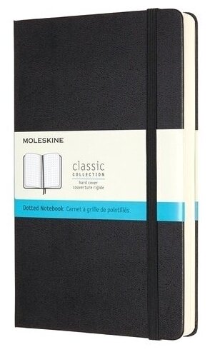 

Блокнот Moleskine CLASSIC, 130х210мм, пунктир, 120 листов, черный (QP066)