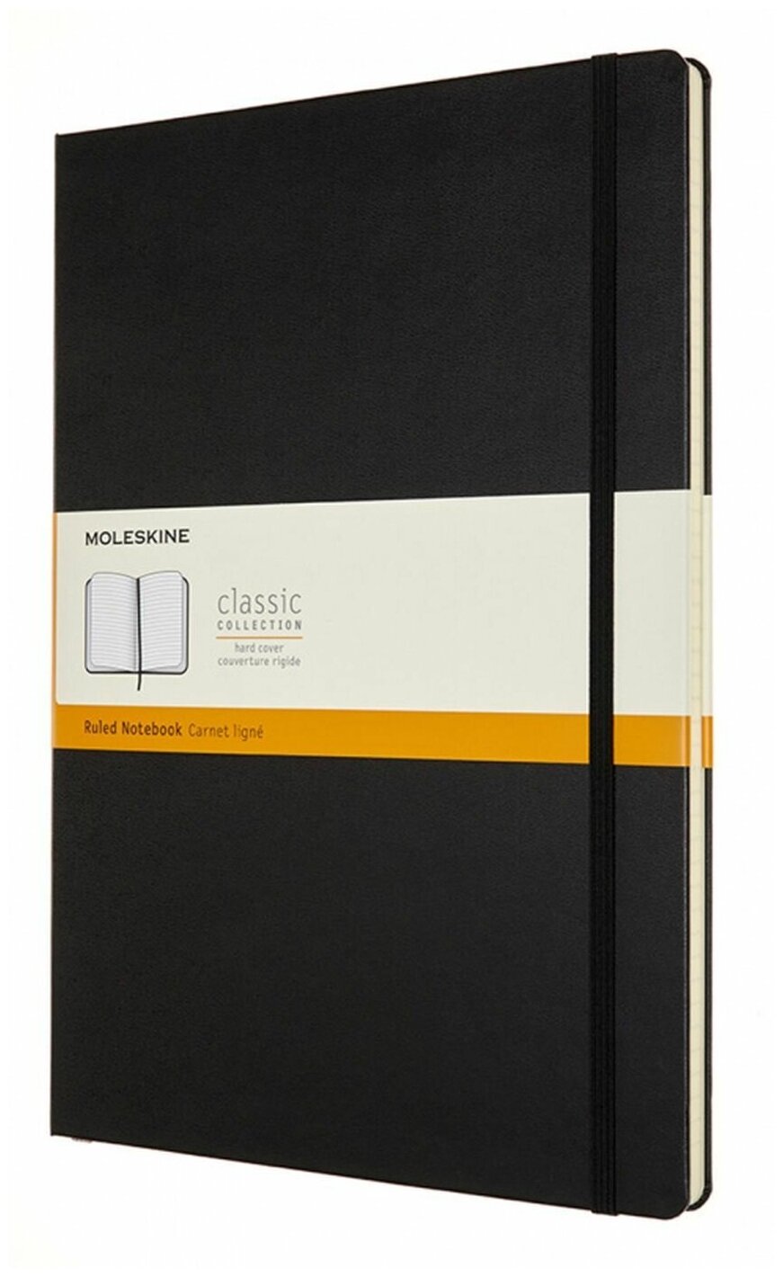 

Блокнот Moleskine CLASSIC, A4, линейка, 192 листов, черный (QP110)